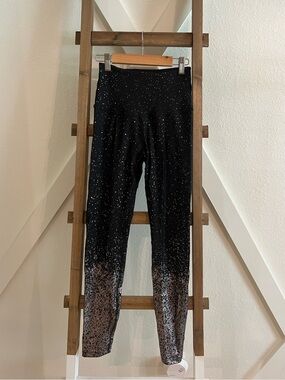 Beyond Yoga Black Sparkle Ombre Leggings
